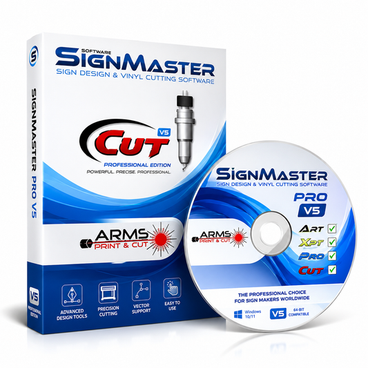 SignMaster Pro V5 - Professional Vinyl Cutting & Sign Making Software | ARMS & Laser Cutter