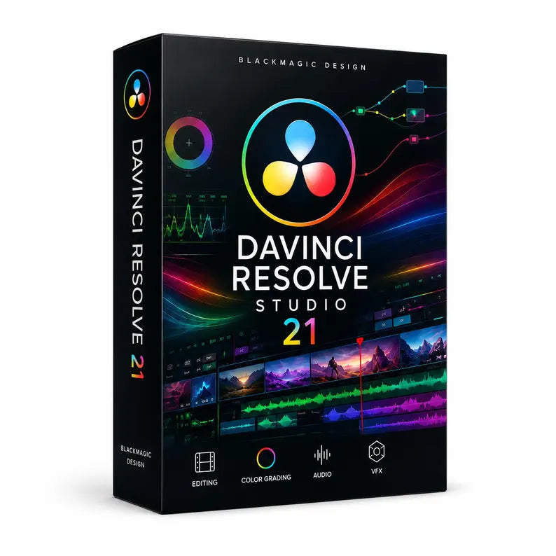 DaVinci Resolve Studio v21 Lifetime License (Instant Download) for mac and windows